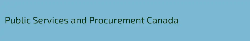 Public Services and Procurement Canada